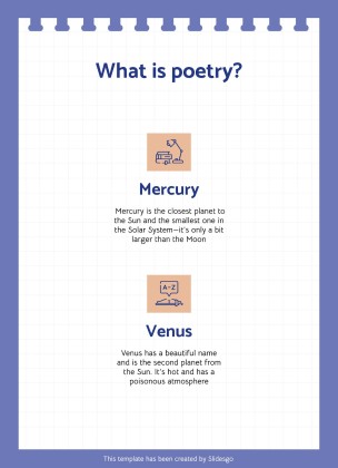 Aktivitäten zum Random Acts of Poetry Day Präsentationsvorlage