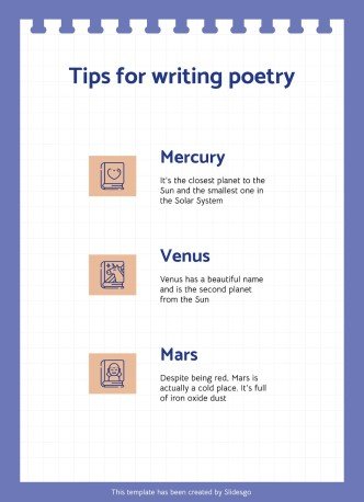 Aktivitäten zum Random Acts of Poetry Day Präsentationsvorlage