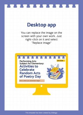 Aktivitäten zum Random Acts of Poetry Day Präsentationsvorlage