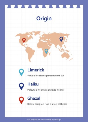 Aktivitäten zum Random Acts of Poetry Day Präsentationsvorlage