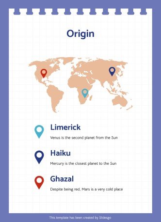 Aktivitäten zum Random Acts of Poetry Day Präsentationsvorlage