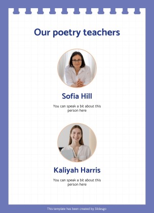 Aktivitäten zum Random Acts of Poetry Day Präsentationsvorlage