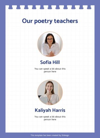 Aktivitäten zum Random Acts of Poetry Day Präsentationsvorlage