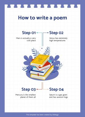 Aktivitäten zum Random Acts of Poetry Day Präsentationsvorlage