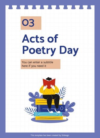 Aktivitäten zum Random Acts of Poetry Day Präsentationsvorlage