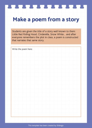 Aktivitäten zum Random Acts of Poetry Day Präsentationsvorlage