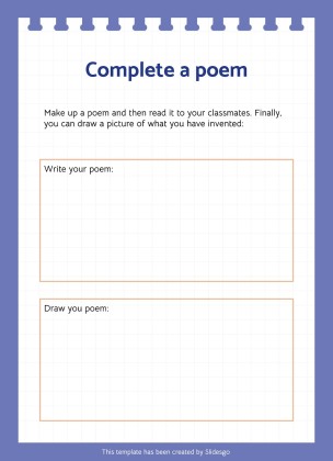 Aktivitäten zum Random Acts of Poetry Day Präsentationsvorlage