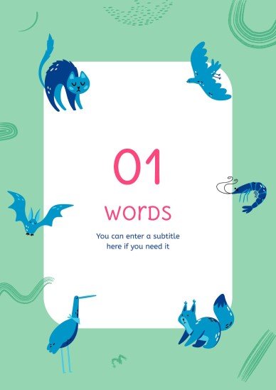 Wortschatzbuch für Pre-K Präsentationsvorlage