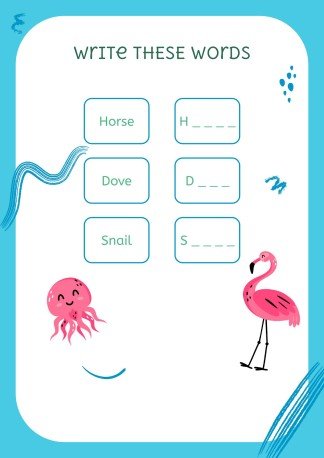 Wortschatzbuch für Pre-K Präsentationsvorlage