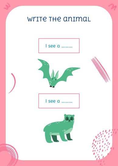 Wortschatzbuch für Pre-K Präsentationsvorlage