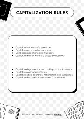 Language Arts for High School - 9th Grade: Grammar presentation template 