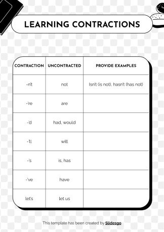 Language Arts for High School - 9th Grade: Grammar presentation template 