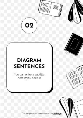 Language Arts for High School - 9th Grade: Grammar presentation template 