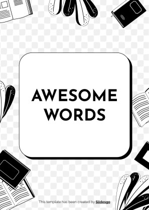 Language Arts for High School - 9th Grade: Grammar presentation template 