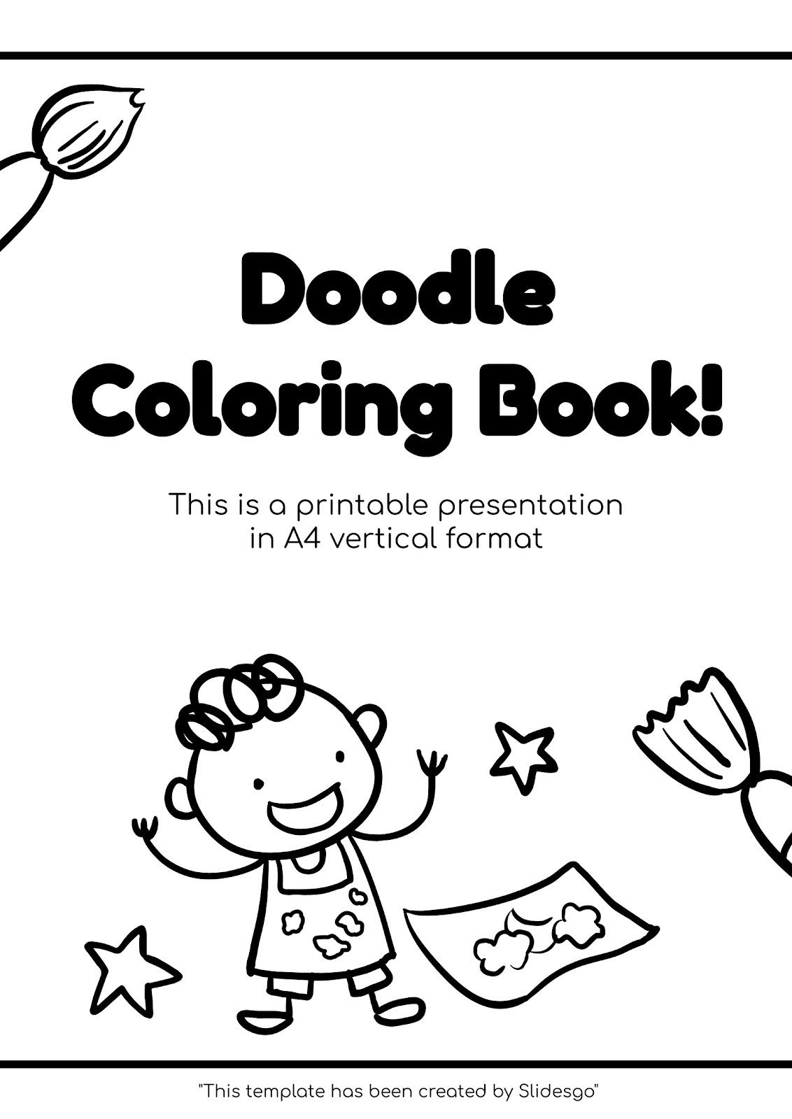 Doodle Coloring Book Google Slides PowerPoint