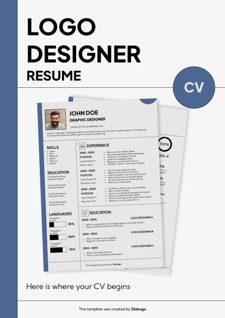 Logo Designer Resume Google Slides - 0 Logo Designer Resume Media Library Original 464 656 