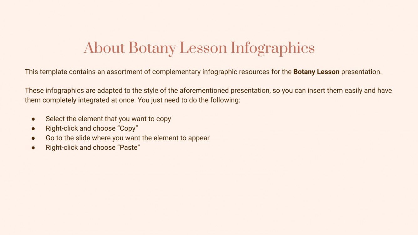 Botany Lesson Infographics Google Slides and PowerPoint