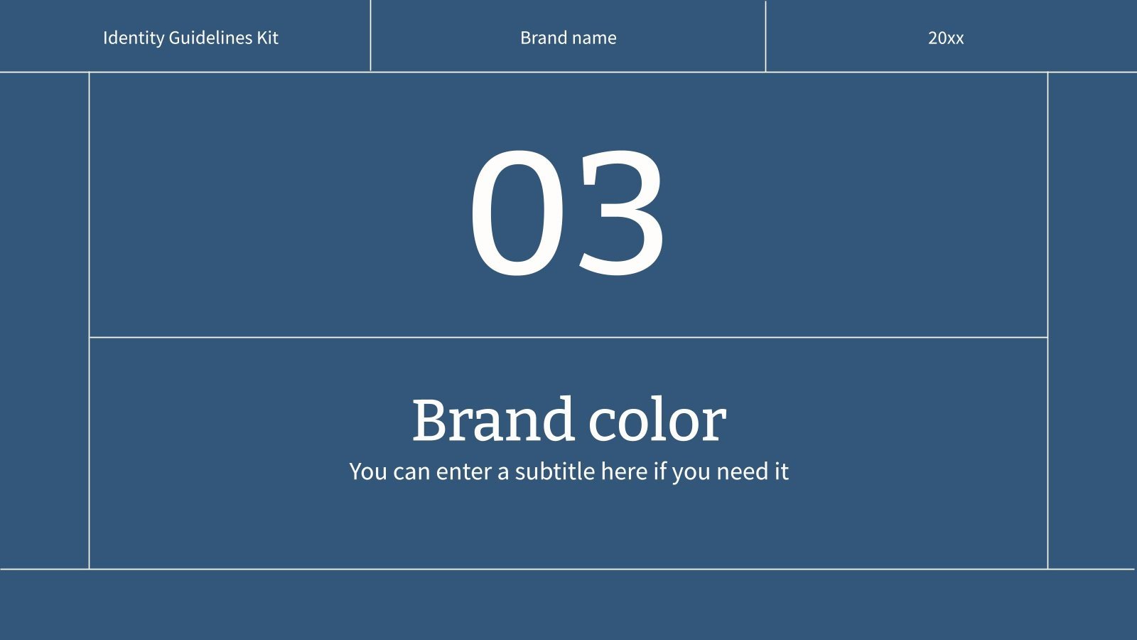 Identity Brand Guidelines Kit Google Slides & PowerPoint
