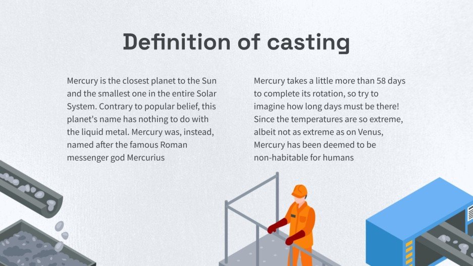 Science for Middle School: Casting Process | Google Slides