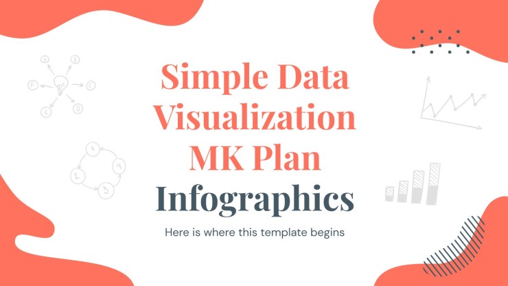 Infographies pour plan marketing de conception simple