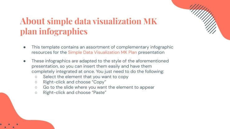 Simple Data Visualization MK Plan Infographics presentation template 