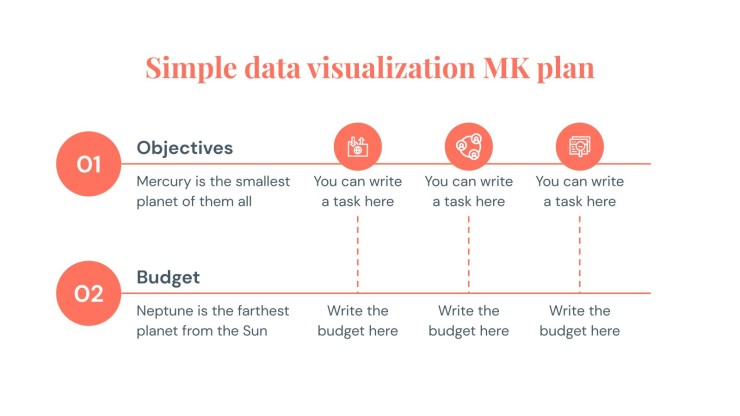 Simple Data Visualization MK Plan Infographics presentation template 