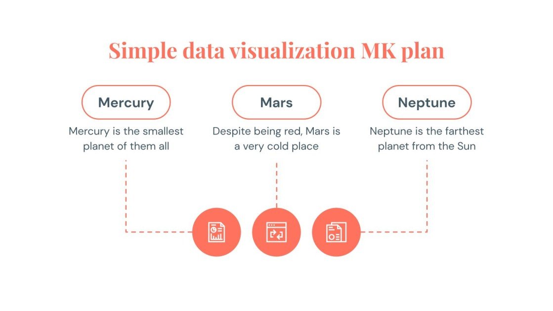 Simple Data Visualization MK Plan Infographics