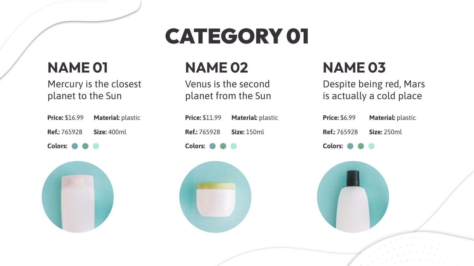 Shampoo Catalog Google Slides & PowerPoint