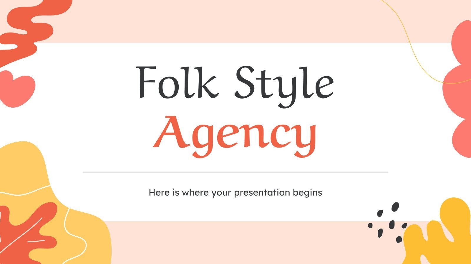 Folk Style Agency Google Slides & PowerPoint