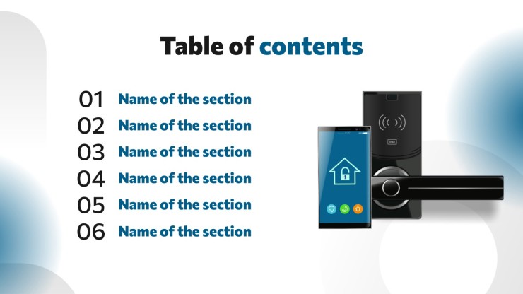 Security Systems Company Profile presentation template 