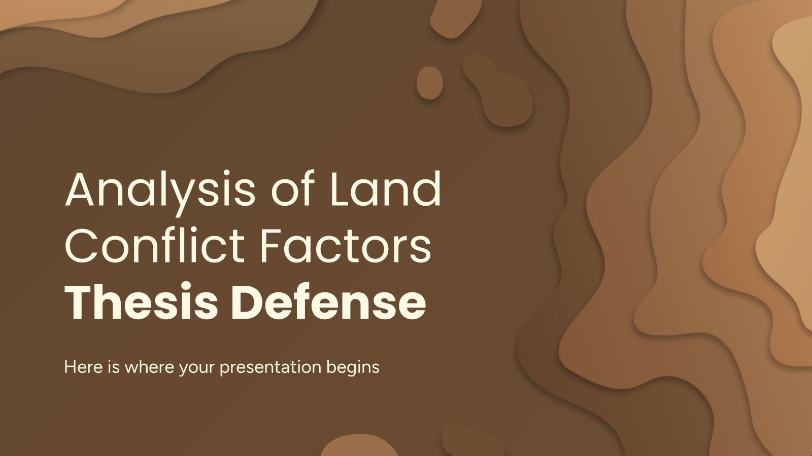 Analysis of Land Conflict Factors Thesis Defense