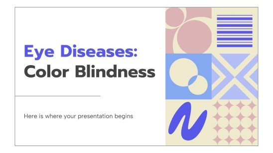 Eye Diseases: Color Blindness presentation template 