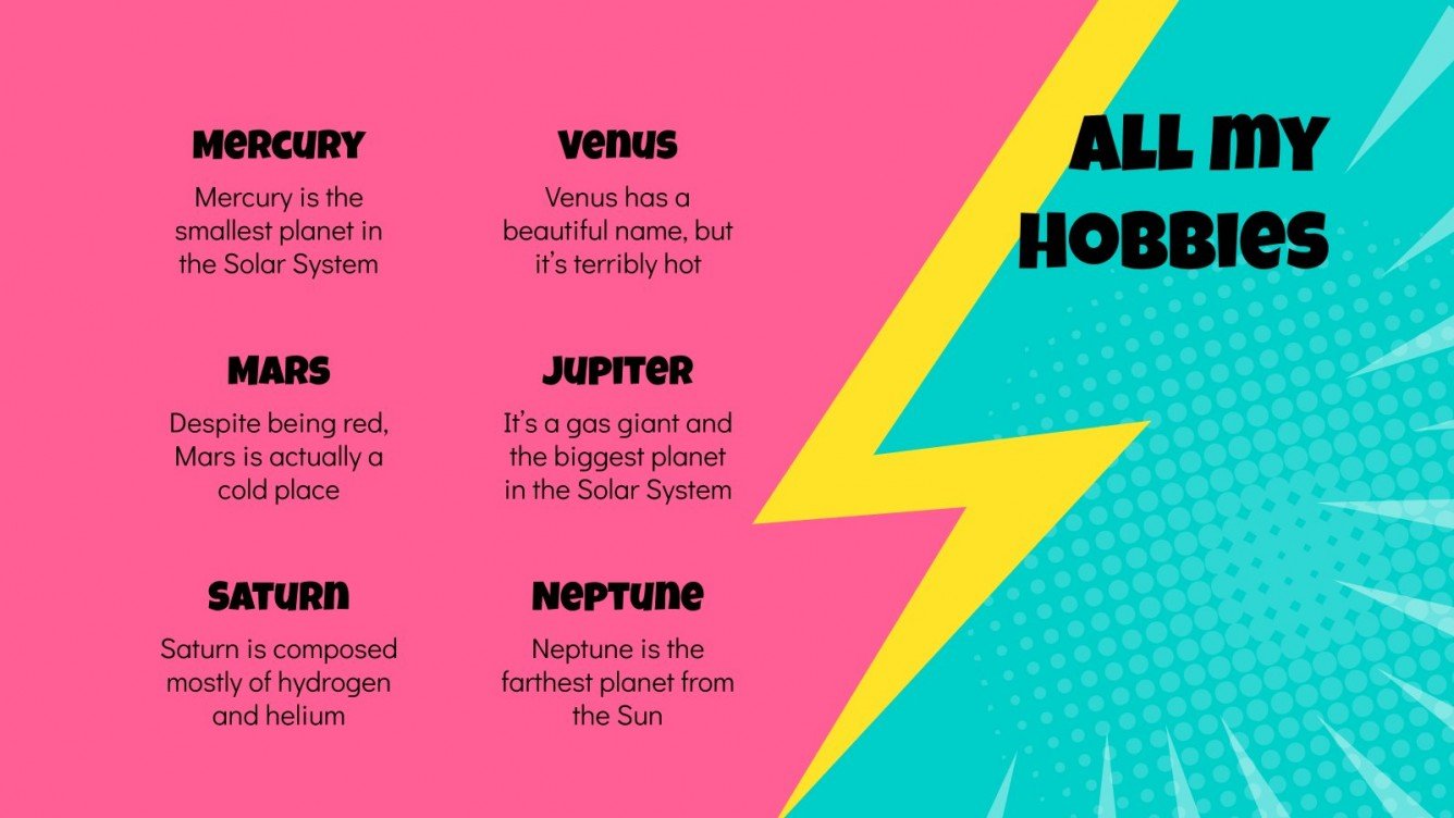 Pop Art Resume Google Slides Theme and PowerPoint Template