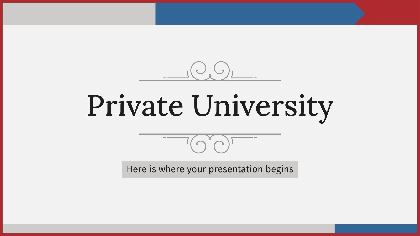 Université privée Modèles de présentation