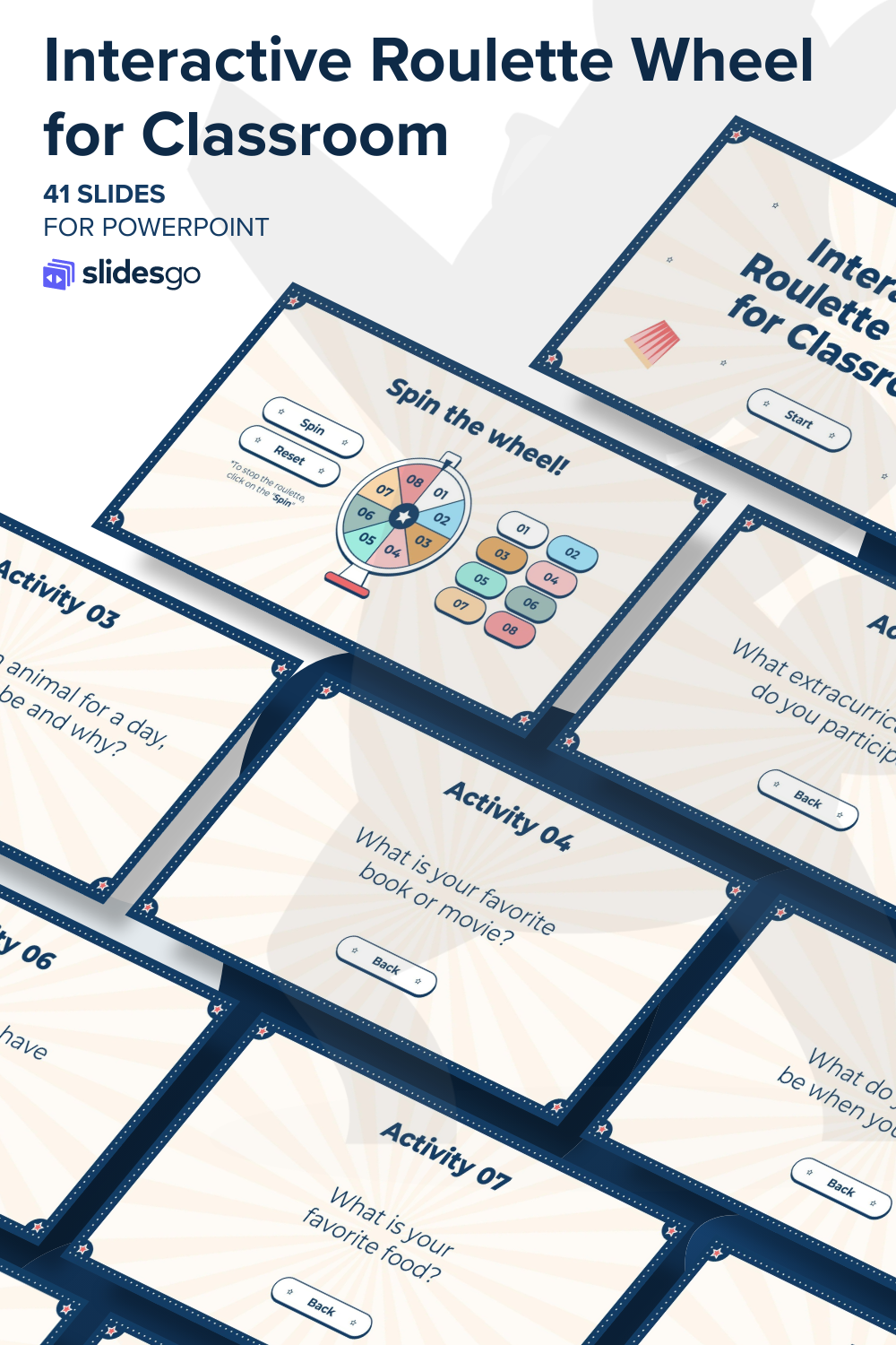Classroom Rool Interactive Roulette Wheel for Classroom | Google Slides