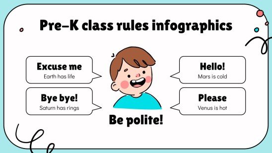 Pre-K Class Rules Infographics | Google Slides & PPT