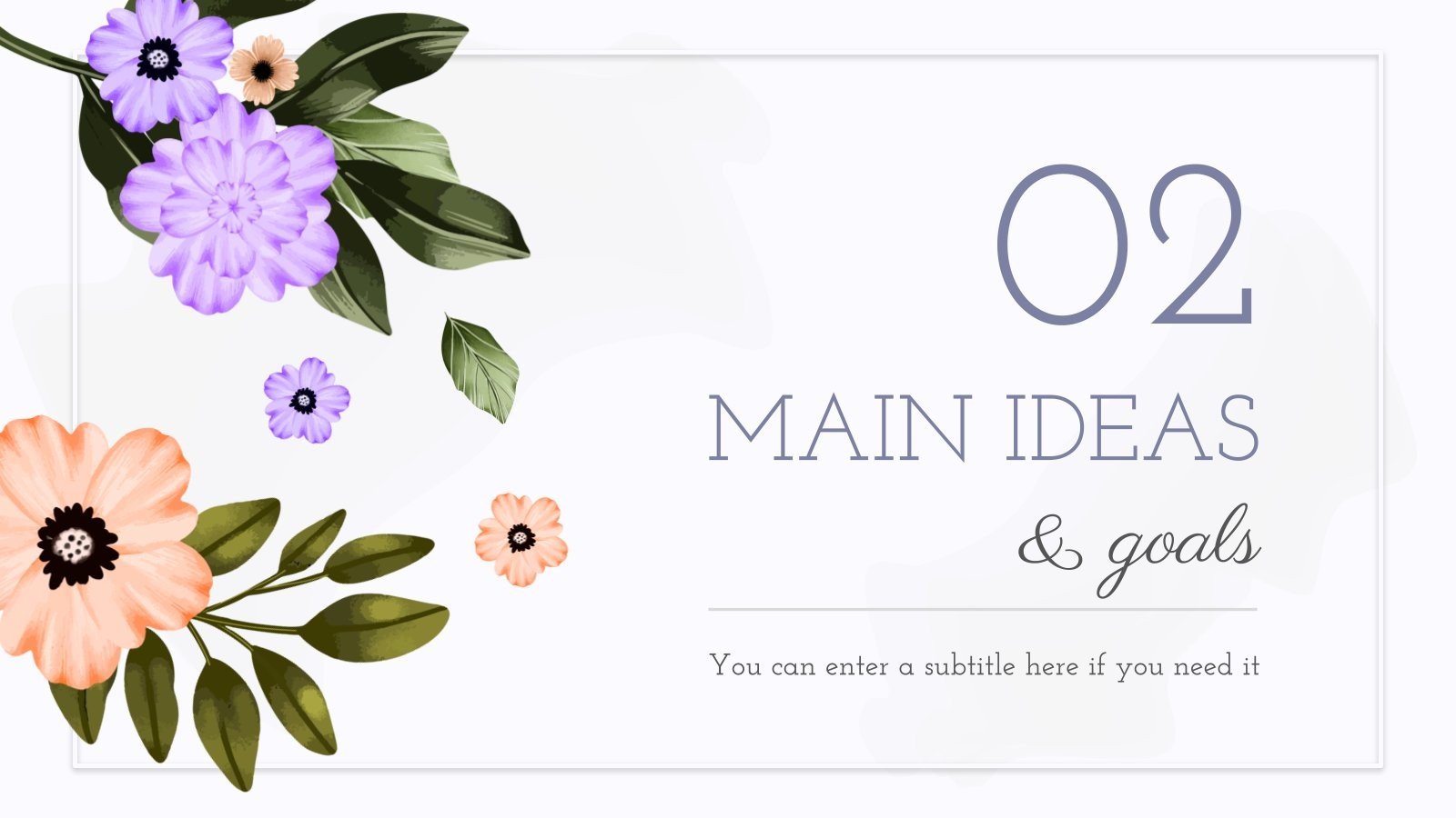 Elegant Watercolor Flower Social Media Planner