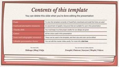 Vintage Recipe Book presentation template 