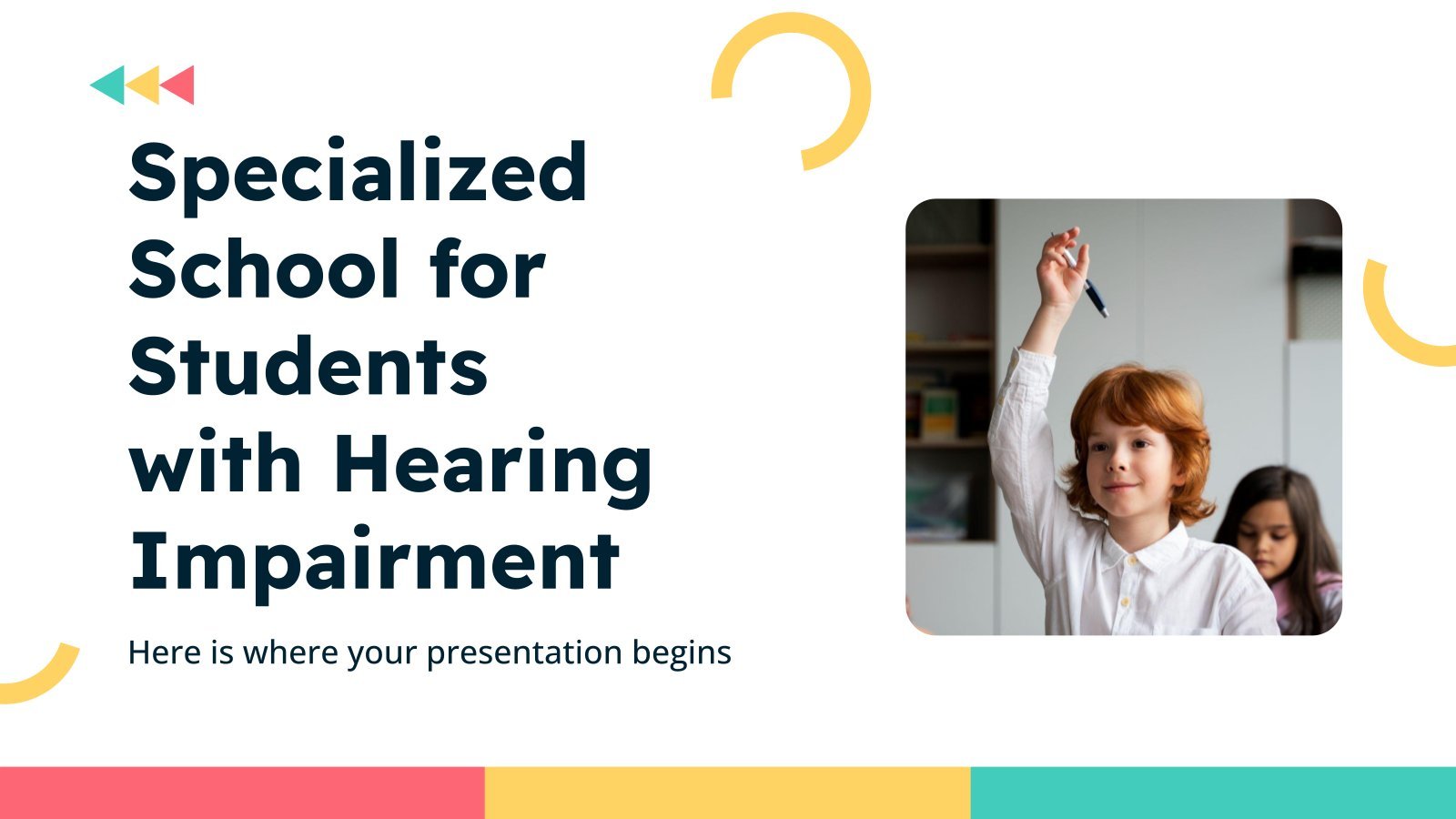 Specialized School for Students with Hearing Impairment presentation template 