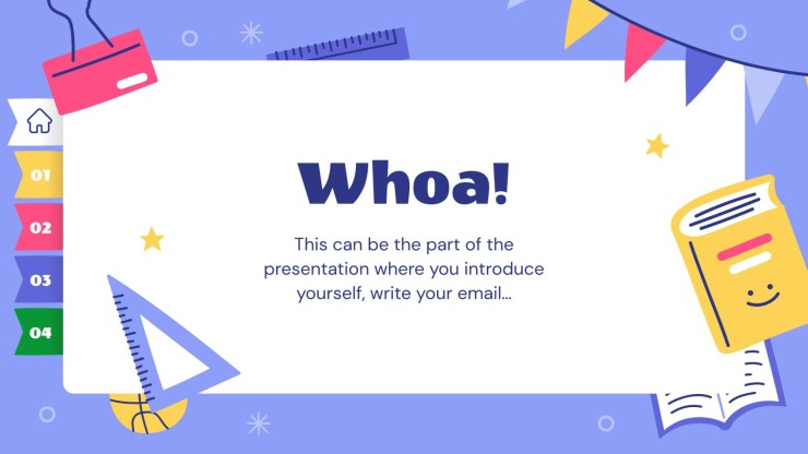 Interactive Lesson for Middle School presentation template 