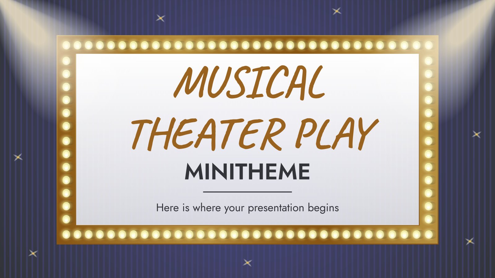 Musical Theater Play Minitheme presentation template 