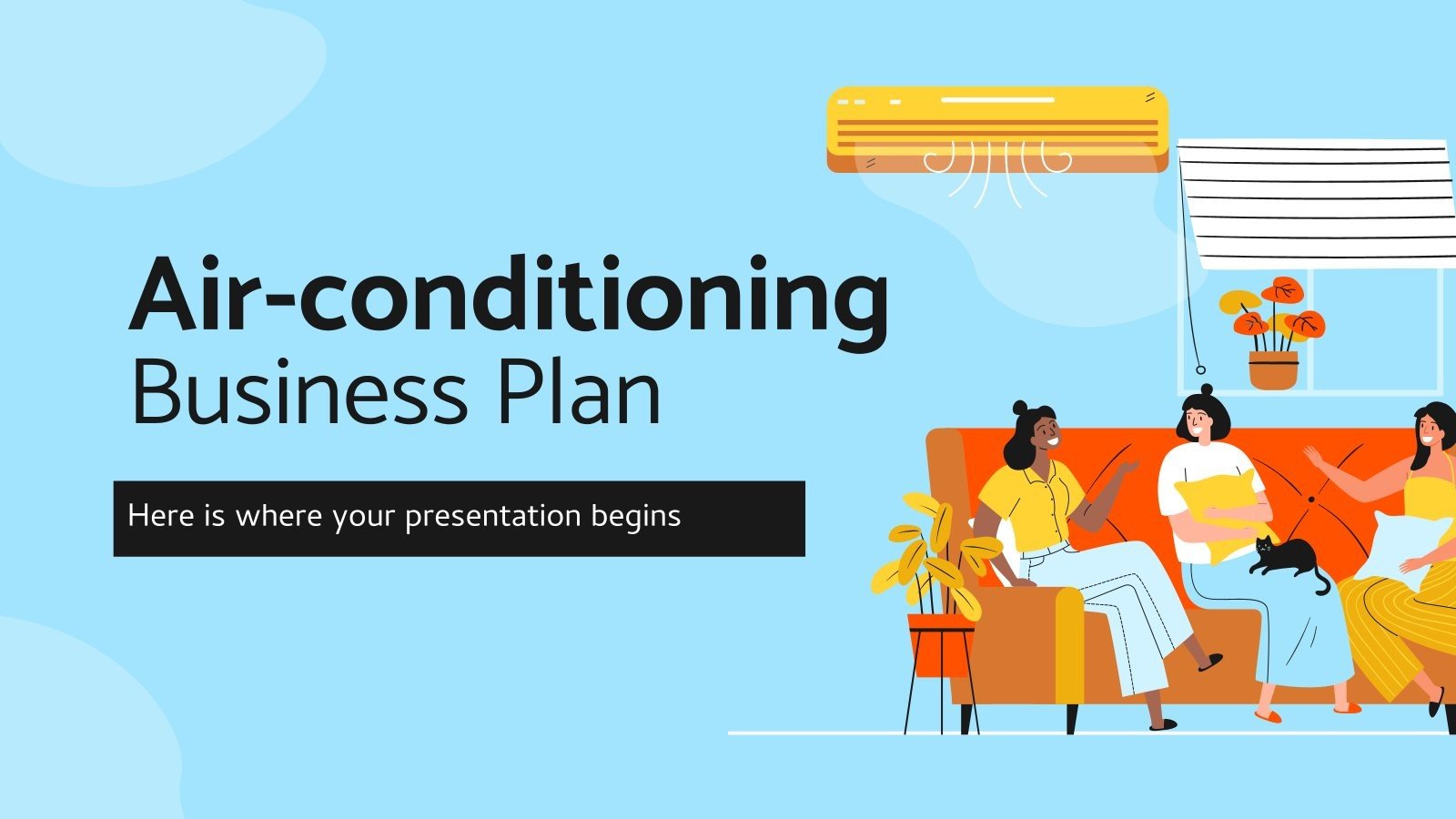 Airconditioning Business Plan Google Slides & PPT