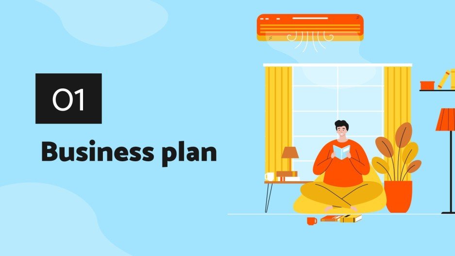 Airconditioning Business Plan Google Slides & PPT