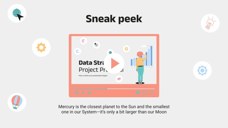 Data Strategy Project Proposal presentation template 