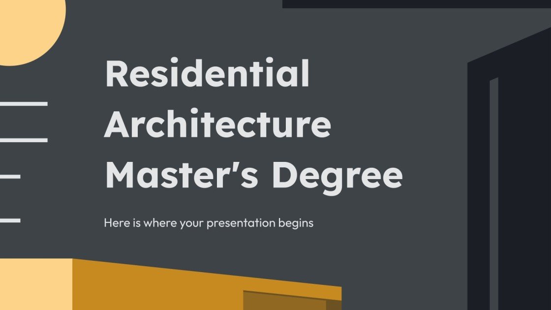 Residential Architecture Master's Degree