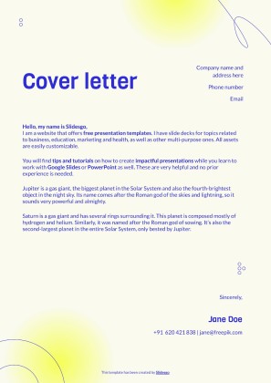 Braille Teacher CV presentation template 