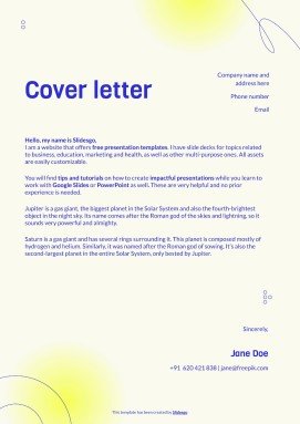 Braille Teacher CV presentation template 