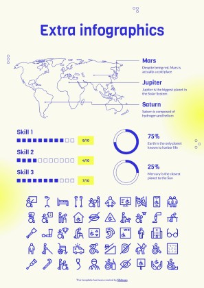 Braille Teacher CV presentation template 
