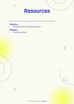 Braille Teacher CV presentation template 