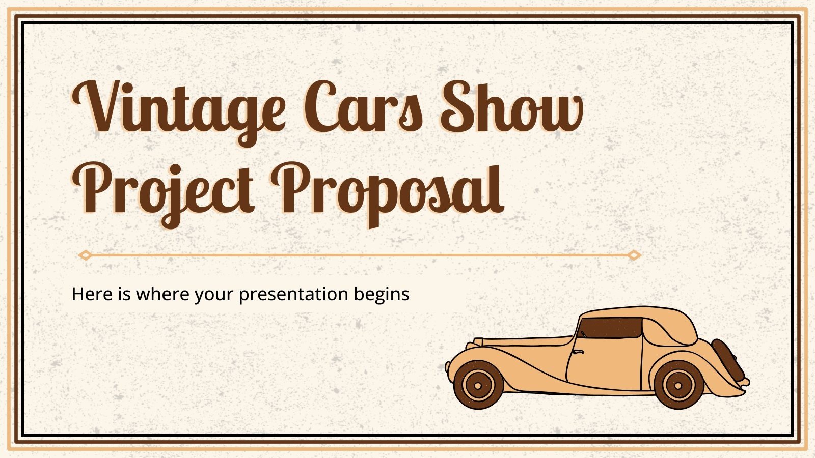 Vintage Cars Show Project Proposal